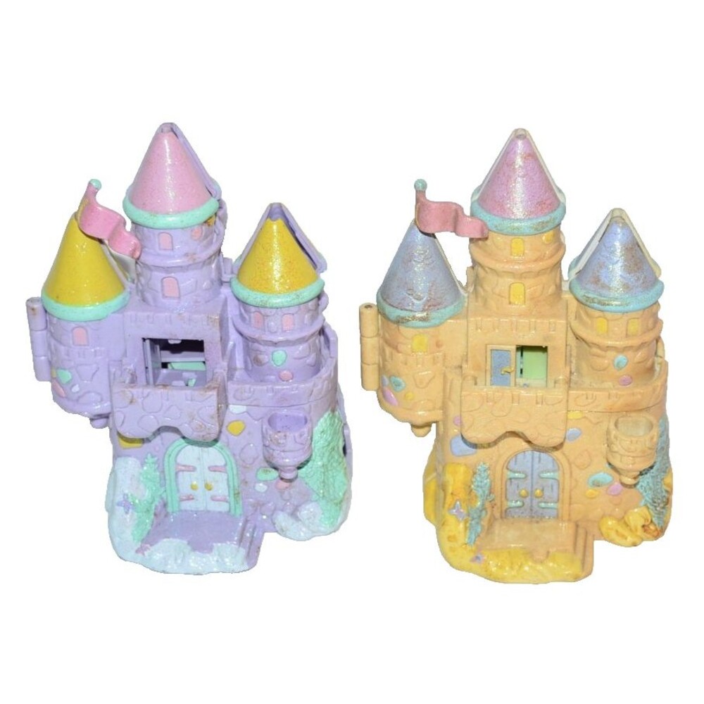 Vtg 1994 Trendmaster Star Castle set of 2 TLC for parts NO‎ DOLLS